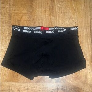 HUGO Black Boxer Briefs Premium Comfort